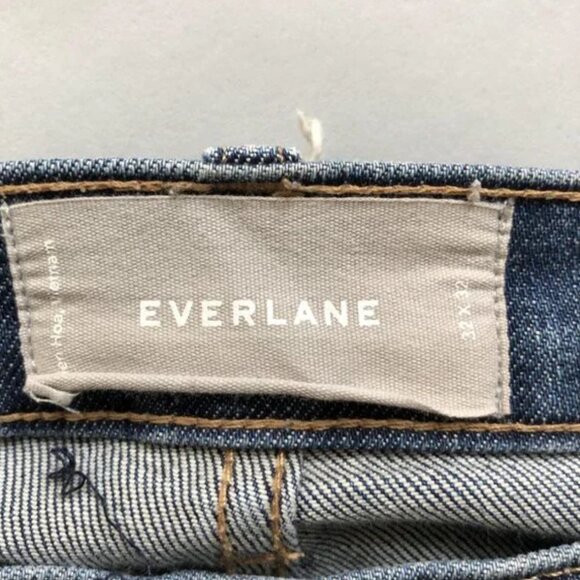 Everlane Mens Slim Fit Jeans Denim 32 x 32 Dark Blue Wash - Picture 4 of 5